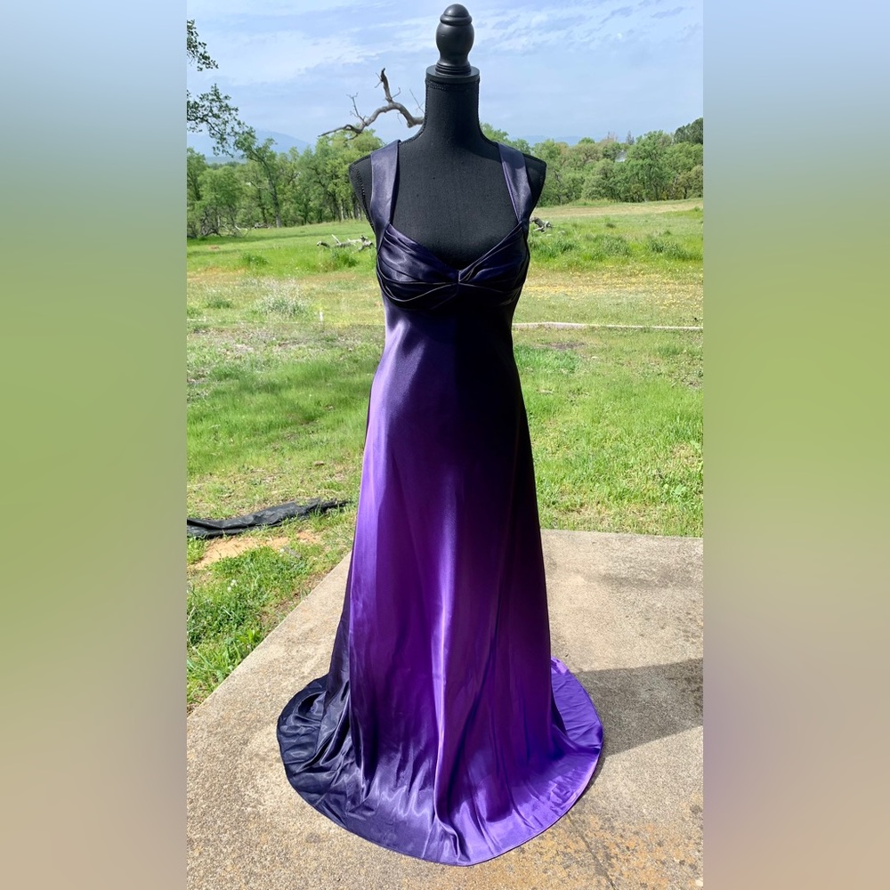 ONYX Night Long Gown Purple/Black Size 12